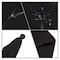 California Umbrella 7.5' Black Aluminum Market Patio Umbrella, Olefin Black 194061334768 - alternate 3